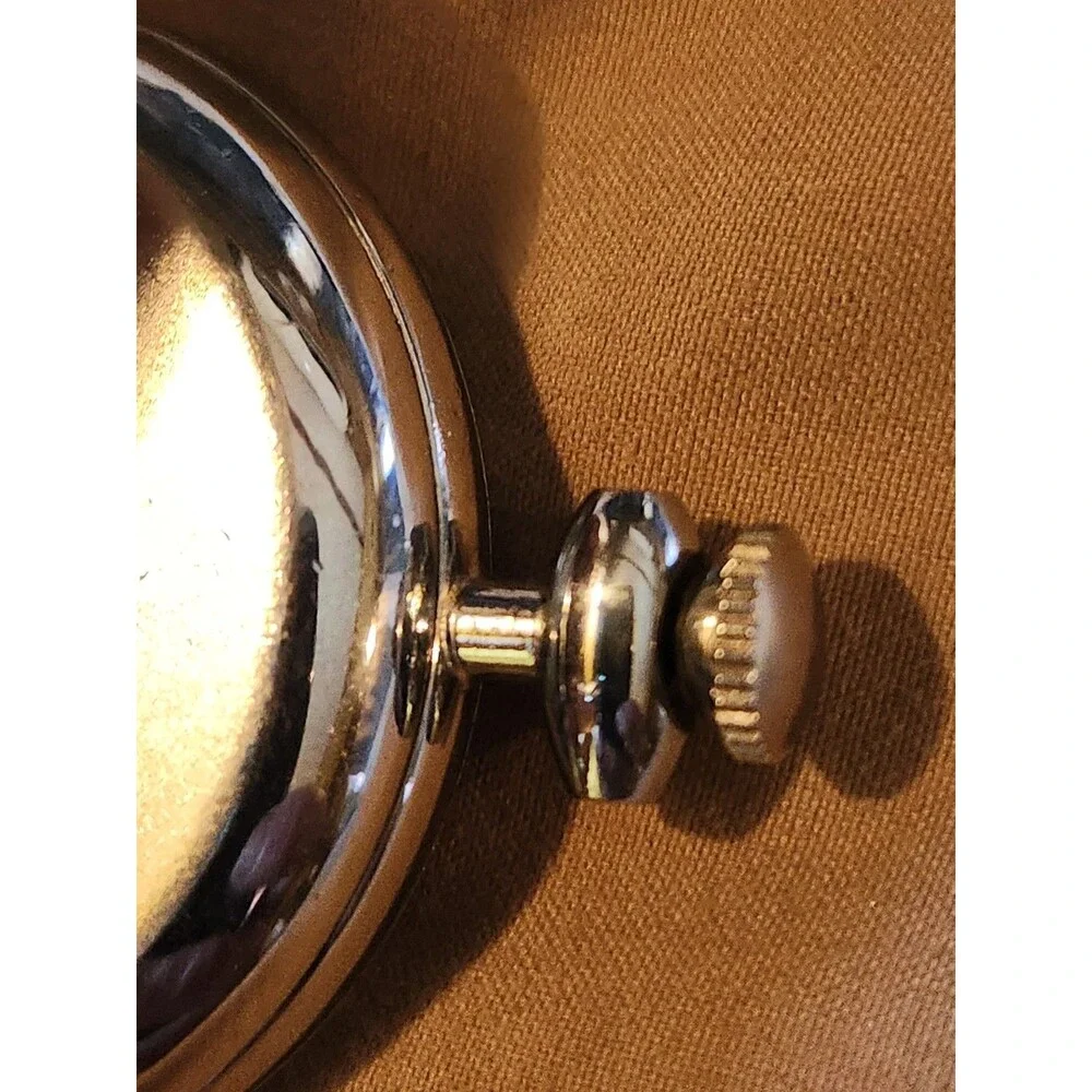 Vintage Pierre Jacquard Electra Railway 17 Jewels Pocket Watch Steam Train As-Is
